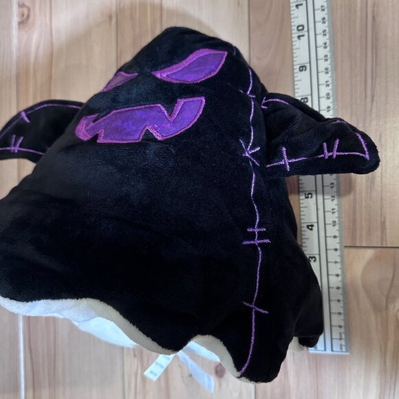 Reversible Plush Ghost and Monster Scary Ghost Stuffed Toy Black and White - Picture 11 of 11